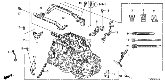 Engine Wire Harness - 2014 Honda Odyssey 5 Door EX KA 6AT