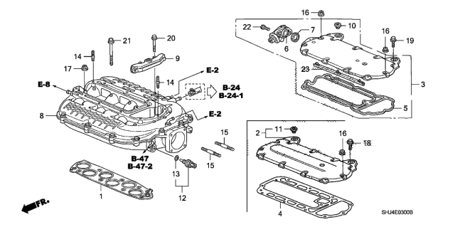 Intake Manifold - 2007 Honda Odyssey 5 Door EX KA 5AT