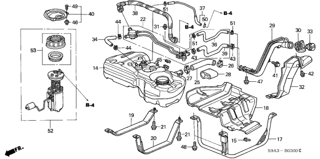 17045-S9A-A00 - Genuine Honda Pump Assembly, Fuel