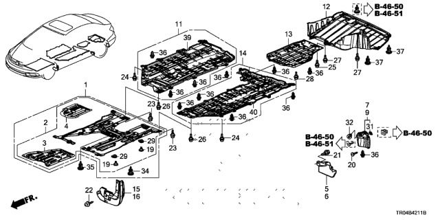 2014 honda civic under engine cover