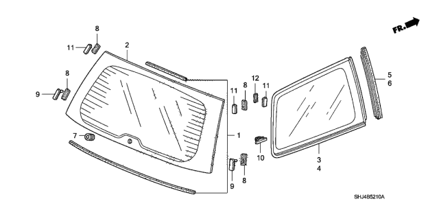 73511-SHJ-A02 - Genuine Honda Parts