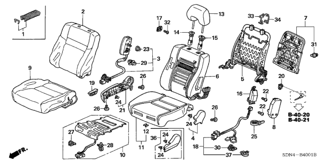 81131-SDN-A01ZA - Genuine Honda Parts