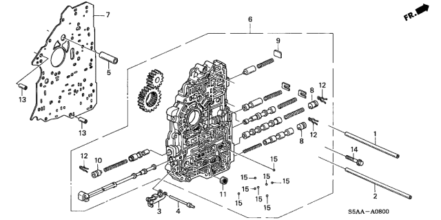 AT Main Valve Body - 2004 Honda Civic 2 Door EX KA 4AT