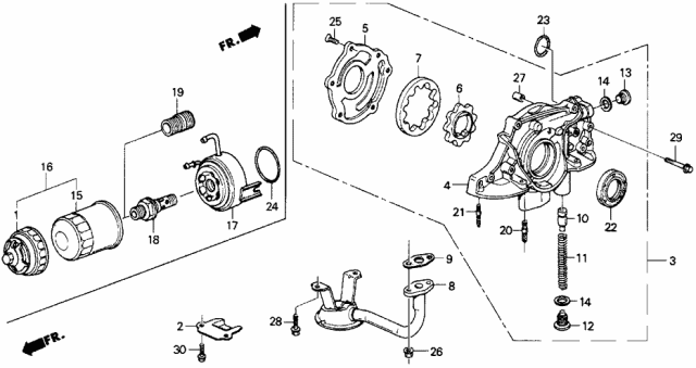 15100-P06-A02 - Genuine Honda Pump Assembly, Oil