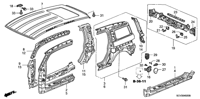 honda element door panel