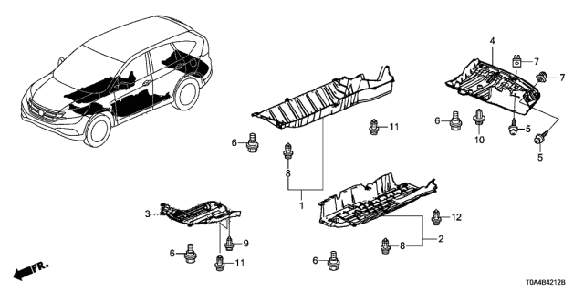 Diagram Of The Bottom Of A Crv Car