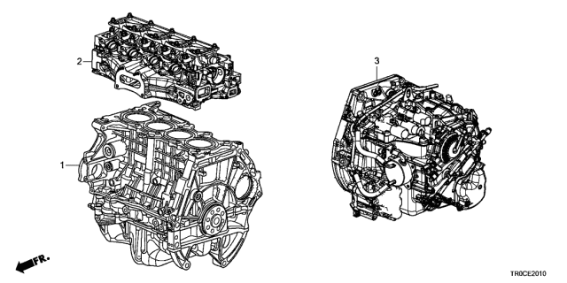 20031-R3W-010 - Genuine Honda Trns Assy,Bare