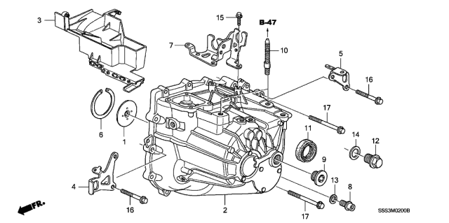 21200 ppp 305 genuine honda case transmission honda 21200 ppp 305