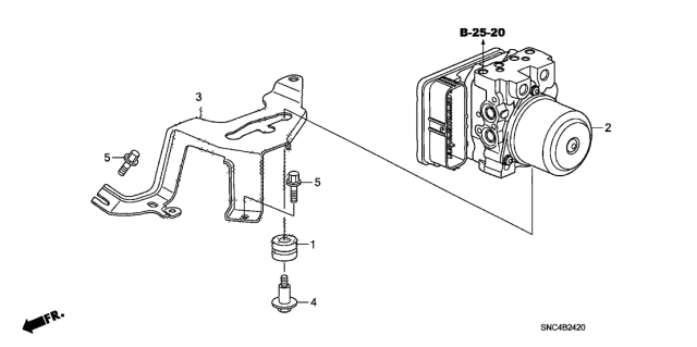 VSA Modulator - 2010 Honda Civic 4 Door MX (HYBRID) KA CVT