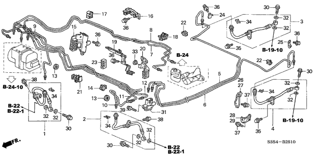 Brake Lines (ABS) - 2003 Honda Civic 3 Door SI KA 5MT