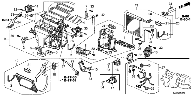 80560-TA0-A01 - Genuine Honda Thermistor, Air Conditioner