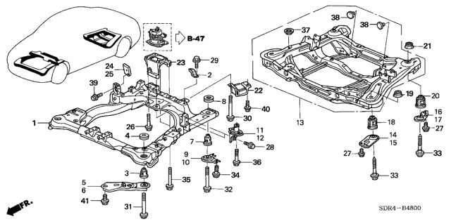 90396-S5A-010 - Genuine Honda Bolt, Flange (12X75)