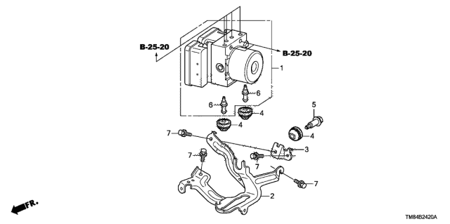 VSA Modulator - 2011 Honda Insight 5 Door EX KA CVT