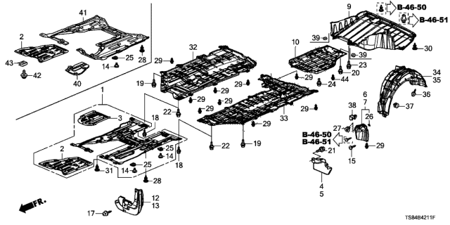 2013 honda civic lower engine cover