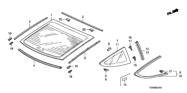 73560-TE0-A01 - Genuine Honda Parts