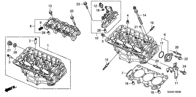 2010 Honda Pilot Cylinder Numbers