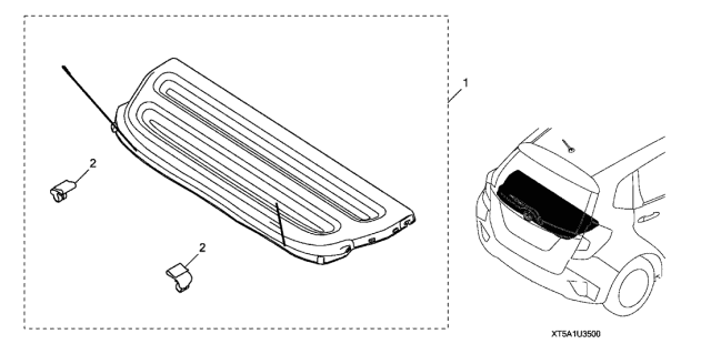 honda fit 2019 cargo cover