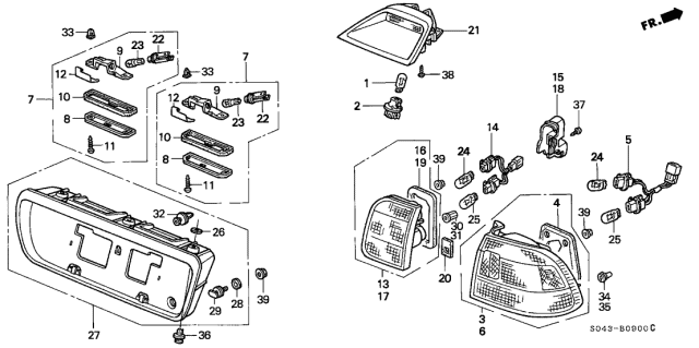 34906-ST5-003 - Genuine Honda Bulb (12V 21W/5W) (Stanley)