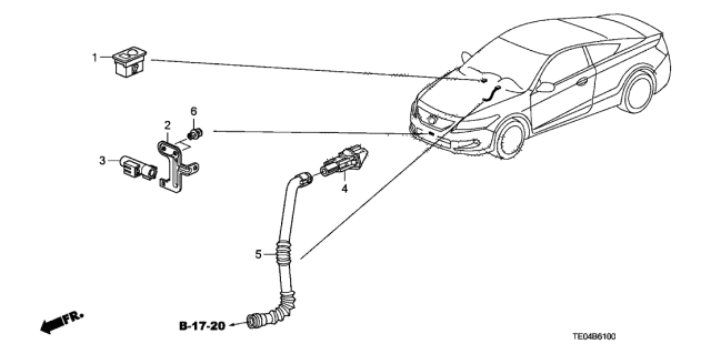 39860-ta0-a01 - Genuine Honda Sensor Assy., Auto Light Sun Beam