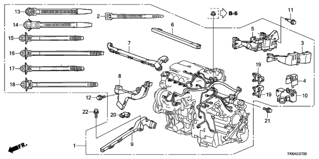 Engine Wire Harness - 2013 Honda Fit 5 Door SPORT (SAYAMA PLANT) KA 5AT