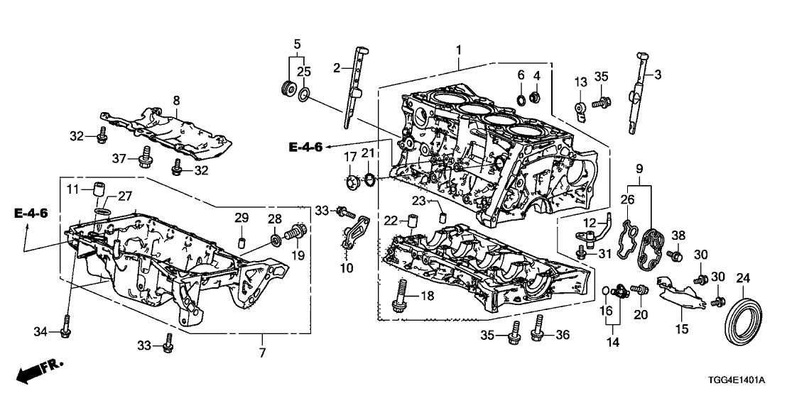 Honda 37501-RPY-G00 Cover, Crank Sensor