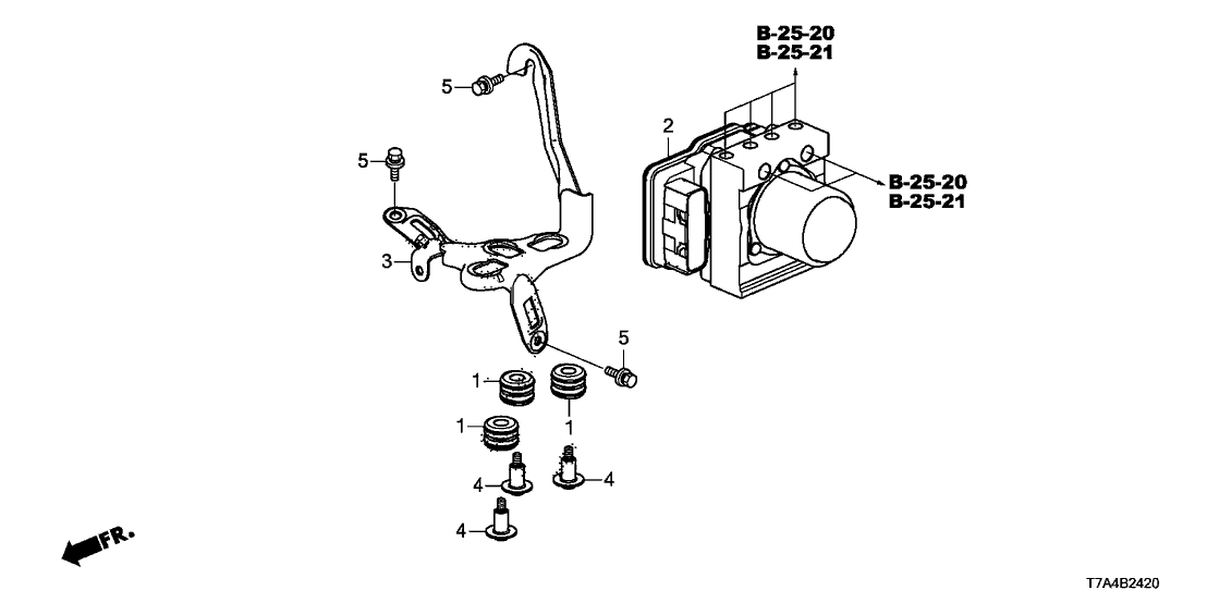 Honda 57110-T7W-A53 Modulator Assembly, Vsa (Rewritable)