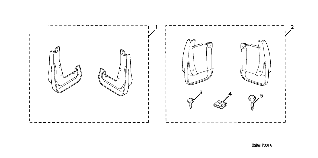 Honda 08P00-SDA-100A Splash Guard