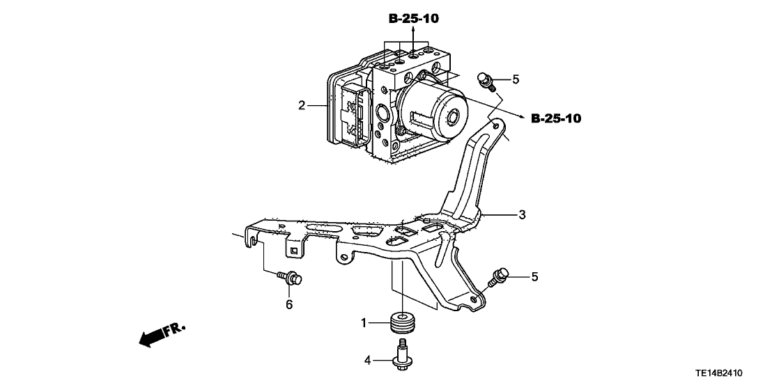 Honda 57110-TE1-A72 Modulator Assembly, Vsa (Rewritable)