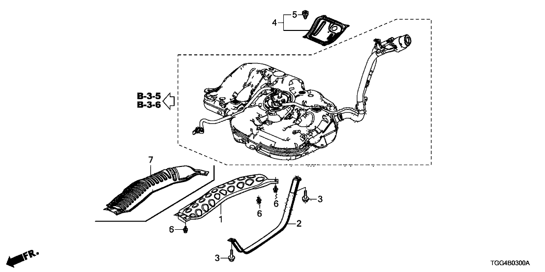 Honda 17518-TGG-000 Protector, Fuel Tank