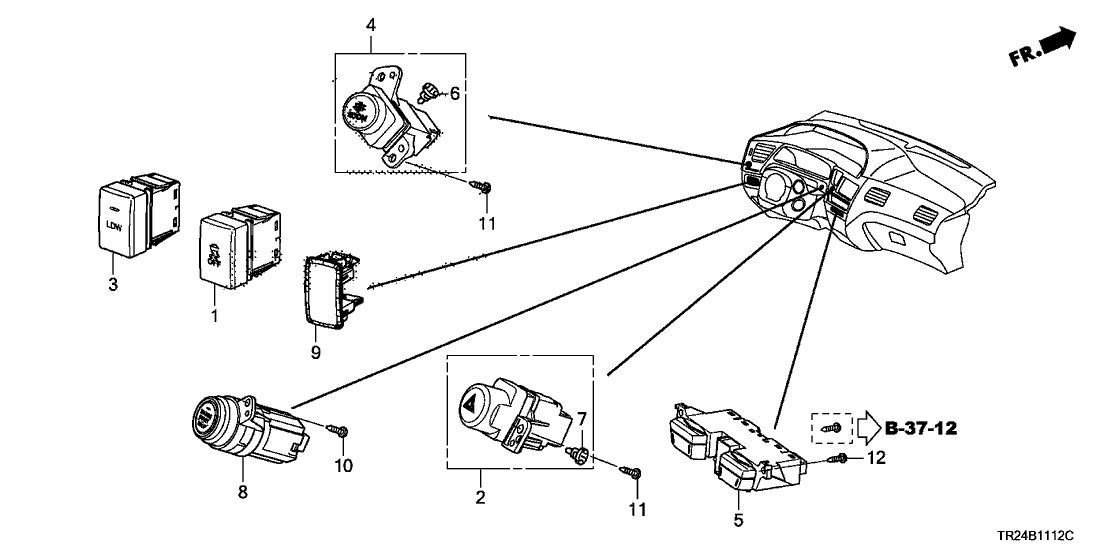 Honda 35850-TR0-A31 Bulb