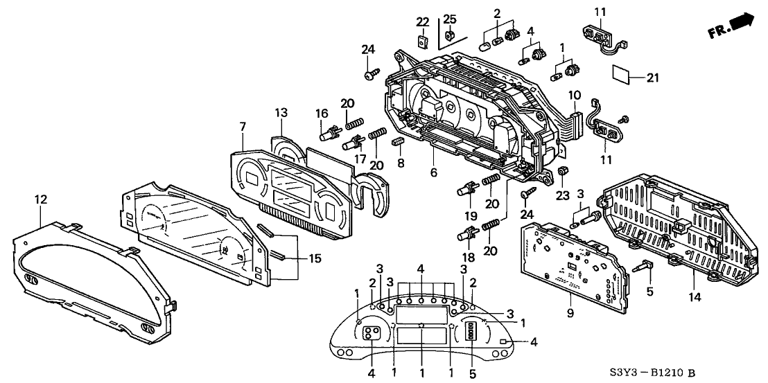 Honda 78146-S3Y-A01 Panel, Main Print