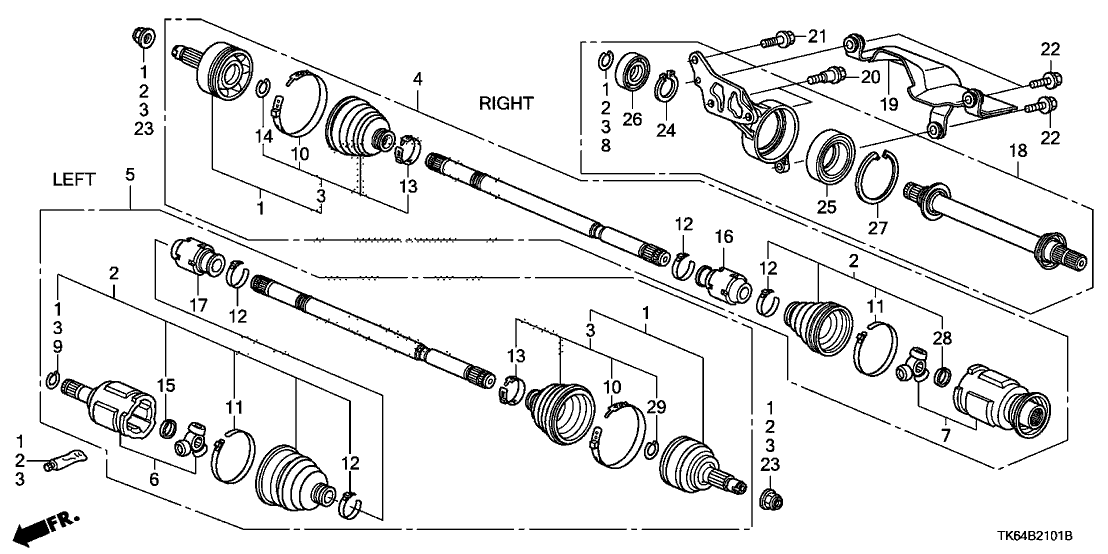 Honda 44337-SA7-300 Ring, Outboard Stopper