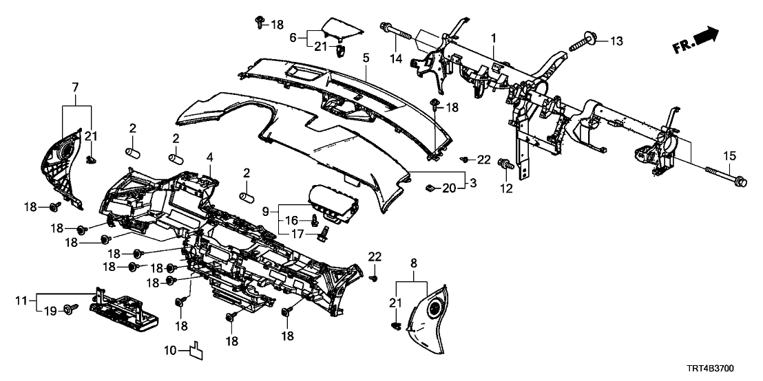 Honda 77104-TRT-A01ZA Garn Assy*NH900L*