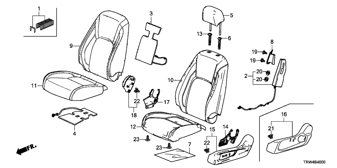 Honda 78055-TRT-A71 Set Side Module L