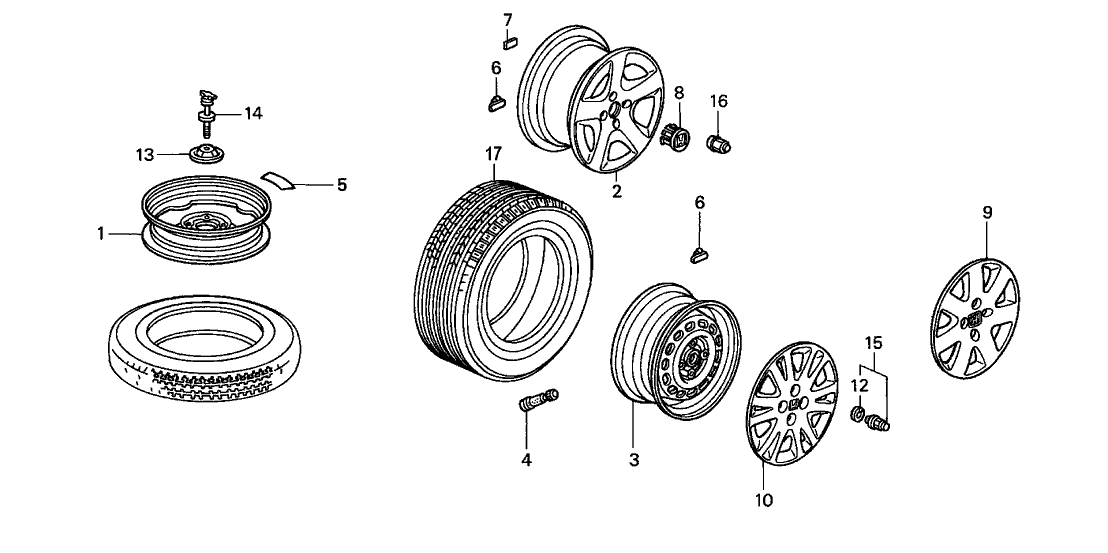 Honda 44732-S2G-000 Cap, Aluminum Wheel Center