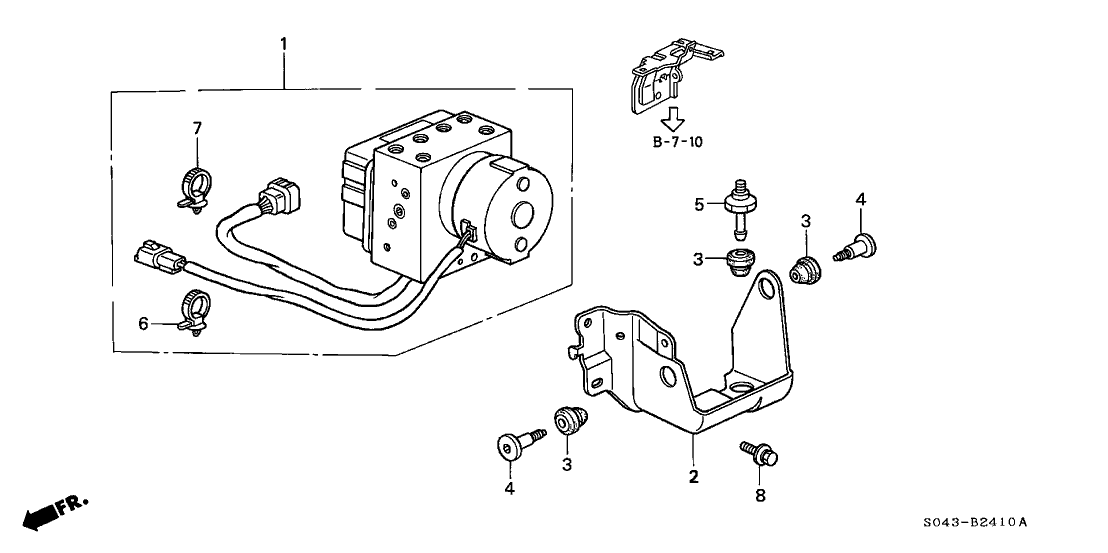 Honda 57110-S01-A01 Modulator Assembly, Abs