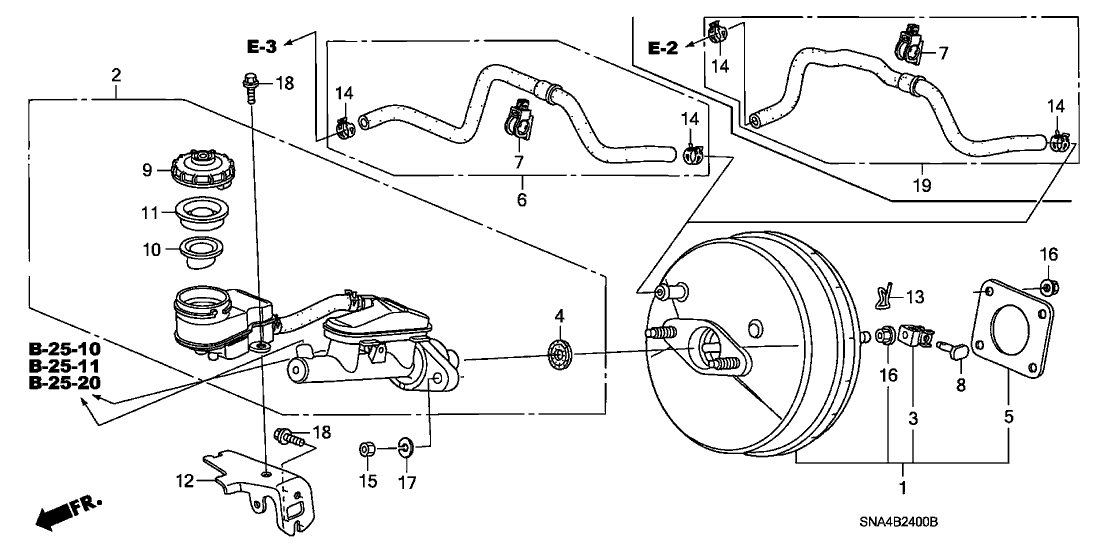 Honda 46402-SNA-A01 Tube Assy., Master Power