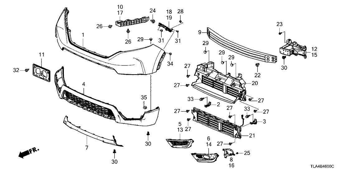 Honda 90651-TNY-000 U-CLIP