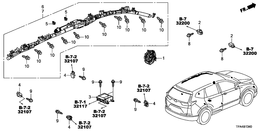 Honda 77960-TLA-C32 Unit Assembly-, Srs