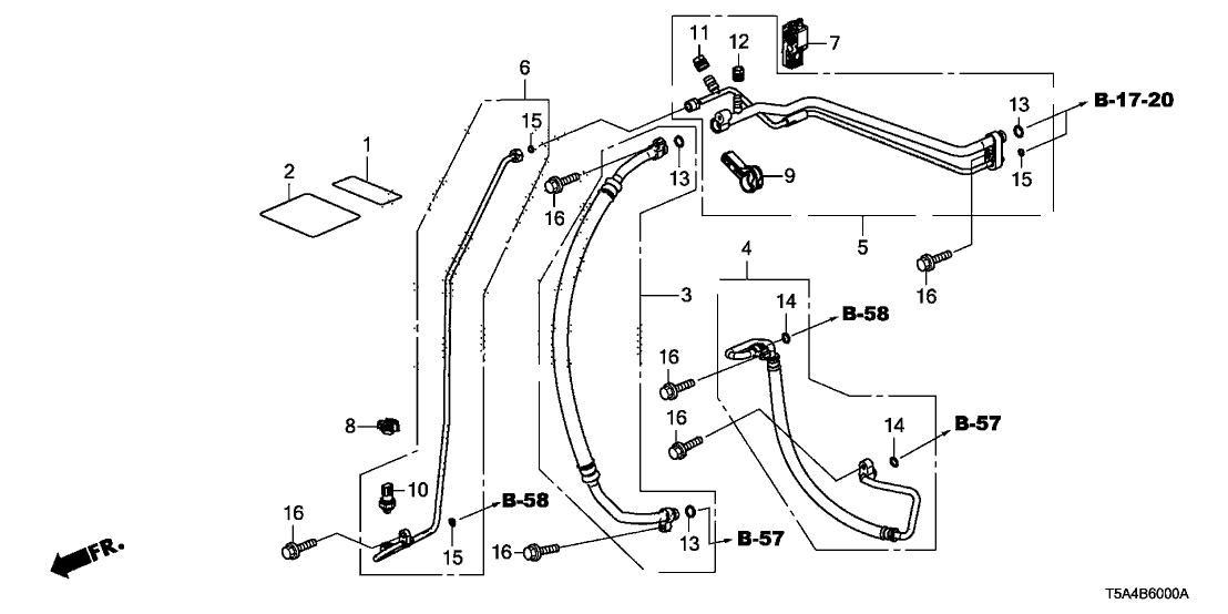 Honda 80050-TST-A00 Label, Air Conditioner