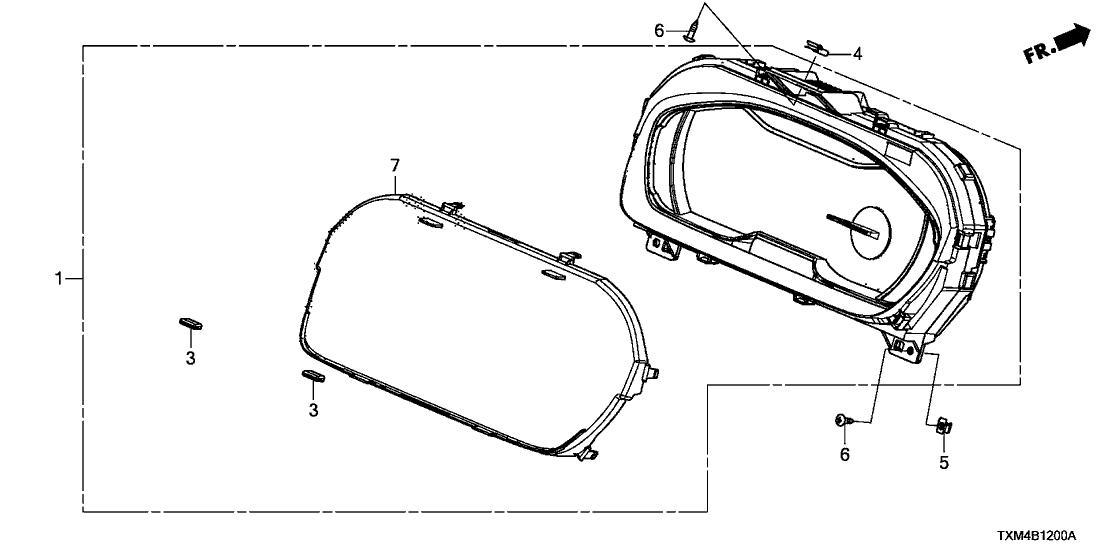 Honda 78100-TXM-A01 Meter Assembly, Combination