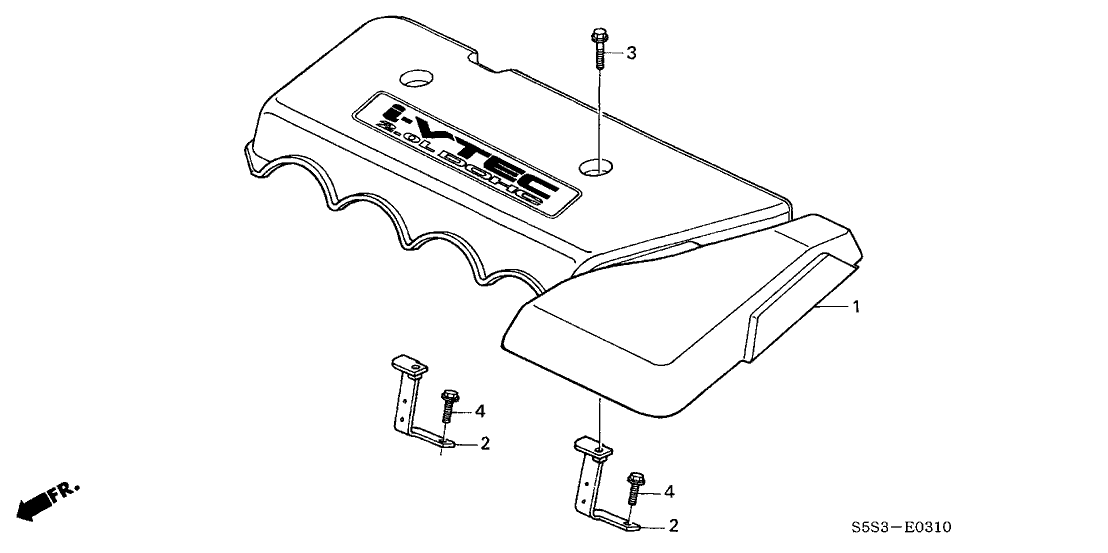 Honda 17121-PNF-A00 Cover Assembly, Engine