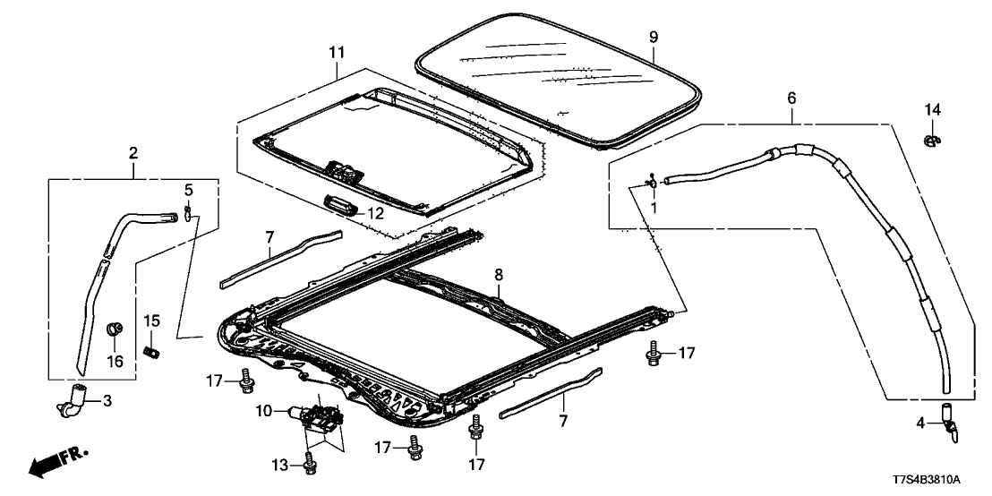 Honda 70600-T7W-A01ZA Sunshade *NH882L*