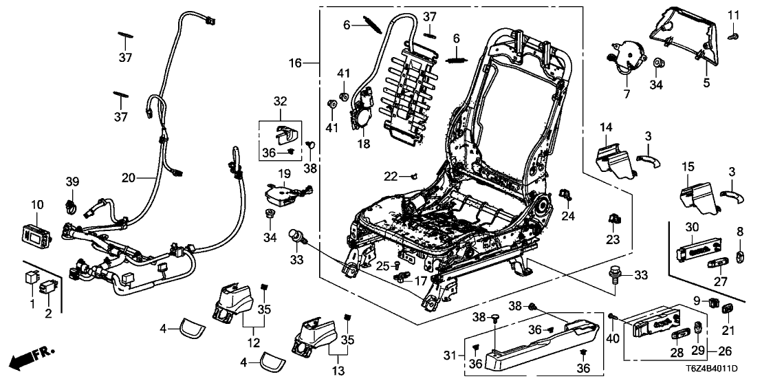 Honda 81606-T6Z-A40 CORD, L- ST (8WAY)