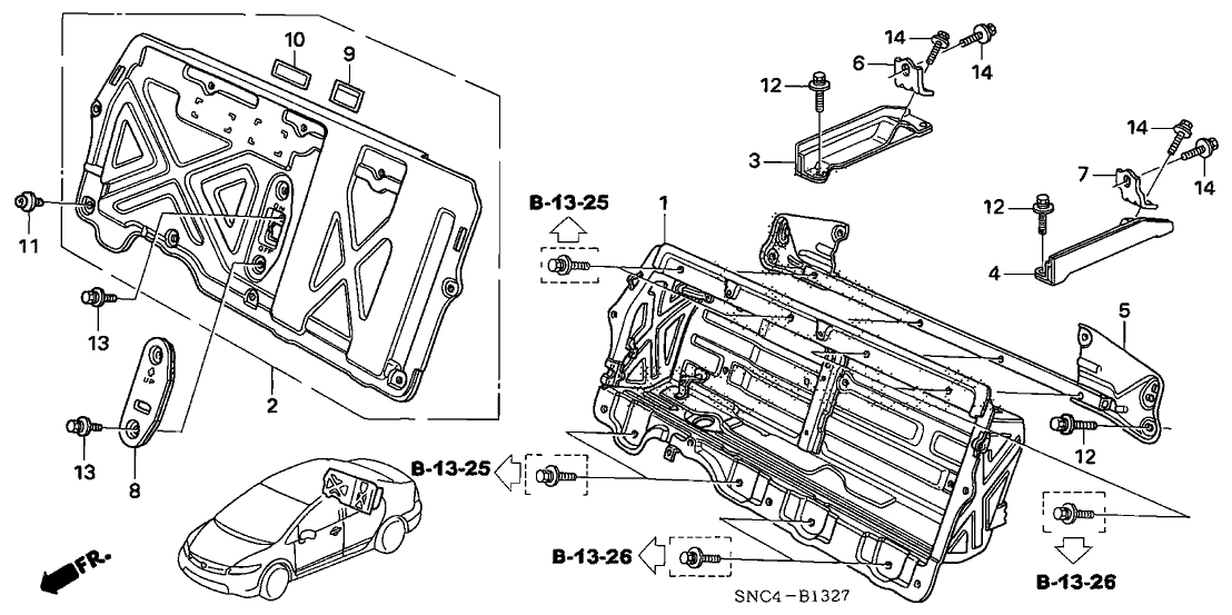 Honda 1C595-RMX-000 Lid, Main Switch