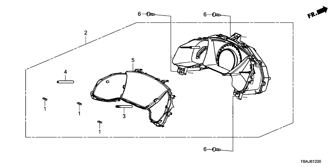 Honda 78100-TBA-A71 Meter Assembly, Combination (Rewritable)