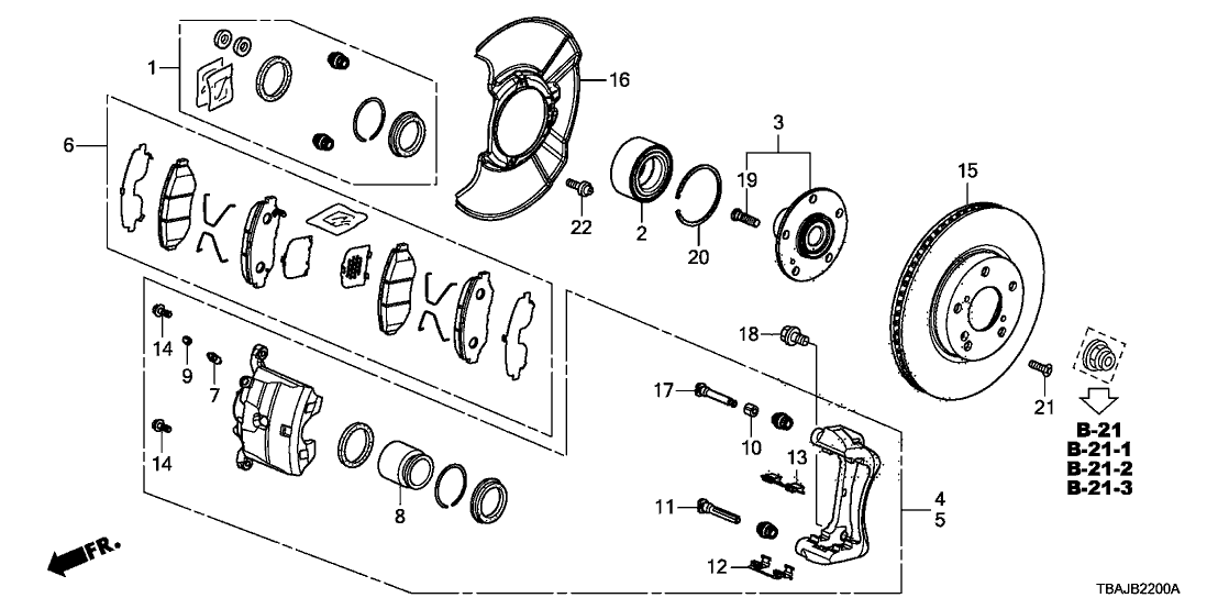 Honda 45251-TEG-A00 Disk, Front Brake (15", 23T)