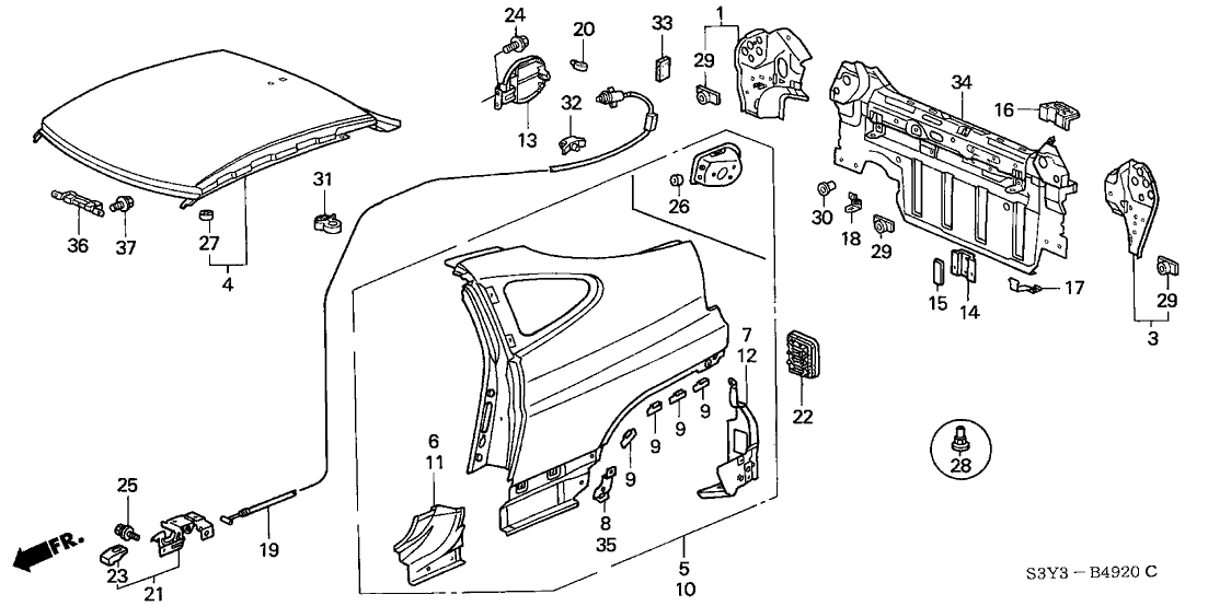 Honda 74882-S2H-A01ZC Opener Assy., Fuel *NH293L* (SEAGULL GRAY)