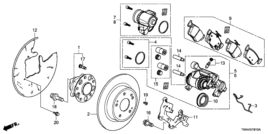 Honda 42200-TWA-A61 BEARING ASSY-, RR