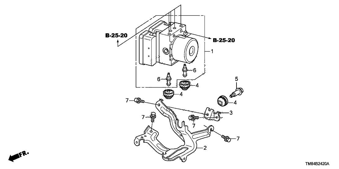 Honda 57110-TM8-307 Modulator, Vsa (C00)